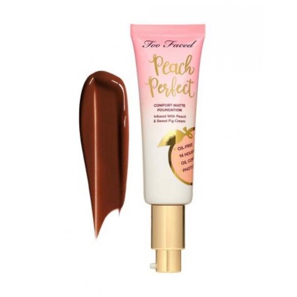 Too Faced Peach Perfect Comfort Matte Foundation Shade Sable - Picture 5 of 5